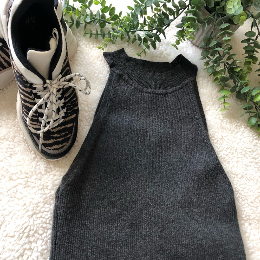 Forever 21 Gray Wool Tank SZ S